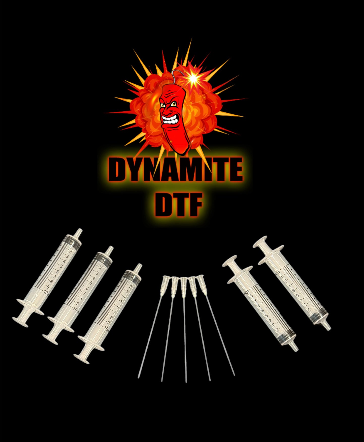 Dynamite DTF Ink for DTF Printers,Epson Printer, (5)- 250ml bottles CMYK+W.