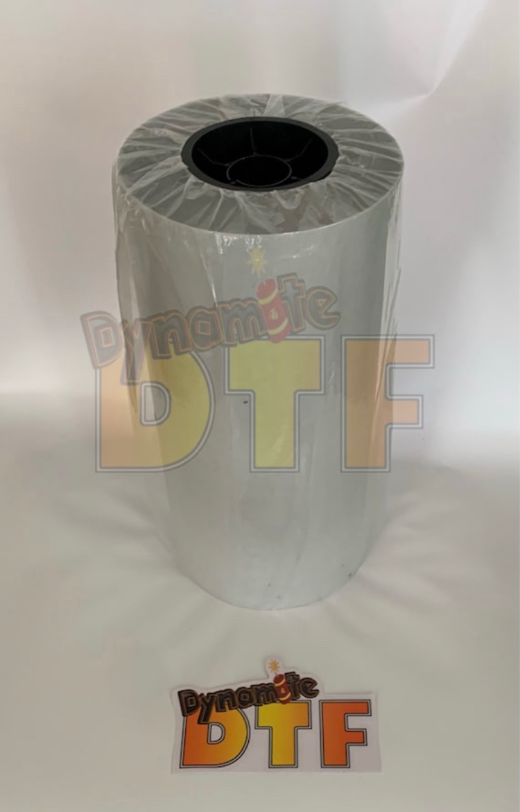 “Glitter” DTF P.E.T. Film outlet - Roll. Cold peel. Transfer film.