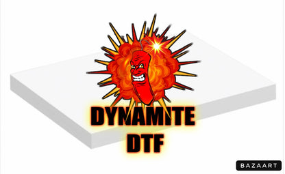 Dynamite DTF PET Film 11 inch X 17 inch Sheet for Heat Transfers.  - A3 size. 10, 25, 50 or 100 sheet quantities.