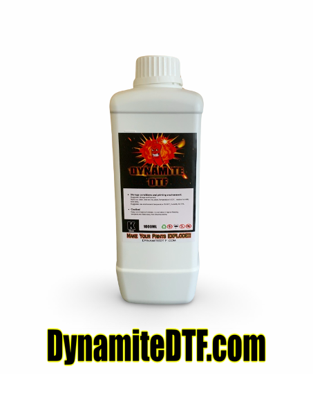 BLACK Dynamite DTF Ink for DTF Printers,Epson Printer, (1) 1 liter bottle BLACK.