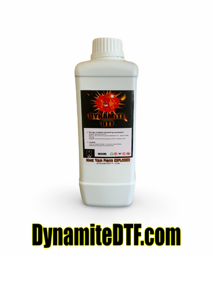 BLACK Dynamite DTF Ink for DTF Printers,Epson Printer, (1) 1 liter bottle BLACK.