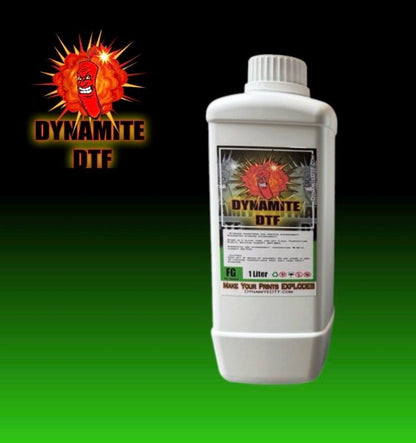 Dynamite DTF Fluorescent Green DTF ink, 1 liter bottle