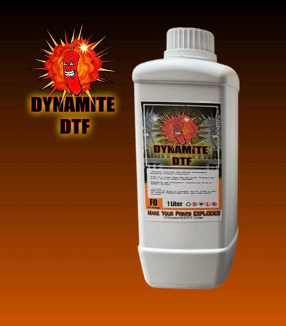 Dynamite DTF Fluorescent Orange DTF ink, 1 liter bottle