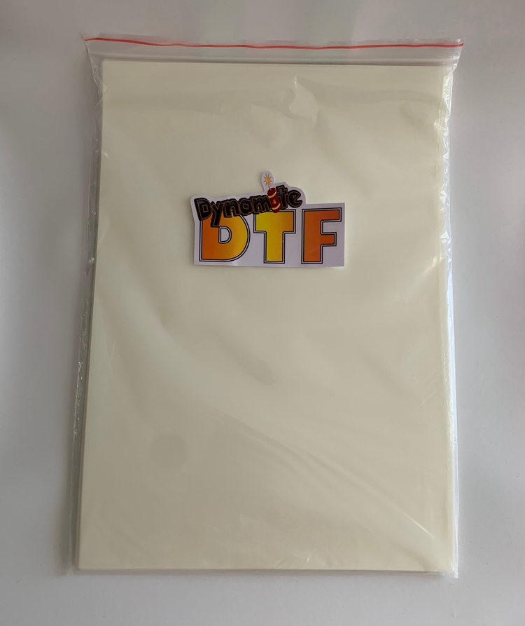 DTF SUPER-SAVER,  500 Sheets, Dynamite DTF PET Film 11 inch X 17 inch Sheet for Heat Transfers.  - A3 size.