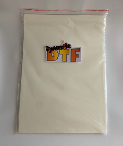 DTF SUPER-SAVER,  500 Sheets, Dynamite DTF PET Film 11 inch X 17 inch Sheet for Heat Transfers.  - A3 size.