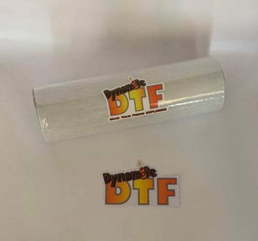 Glitter Re-Fill Roll:  NO Roll End Caps,            “ GLITTER “ DTF Roll P.E.T. Film - approx 12 inches x 30 feet (30cm)