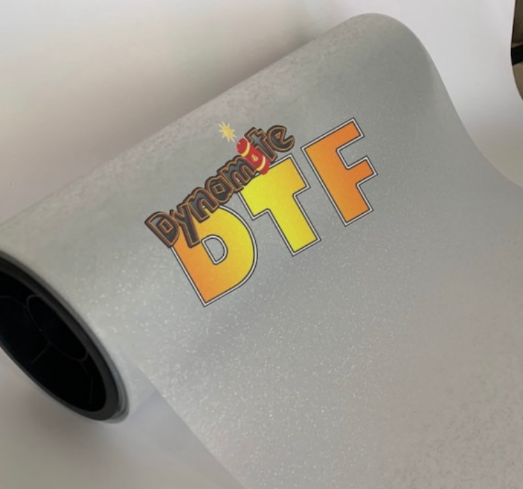 New:  “ GLITTER “ DTF Roll P.E.T. Film - approx 12 inches x 30 feet (30cm)