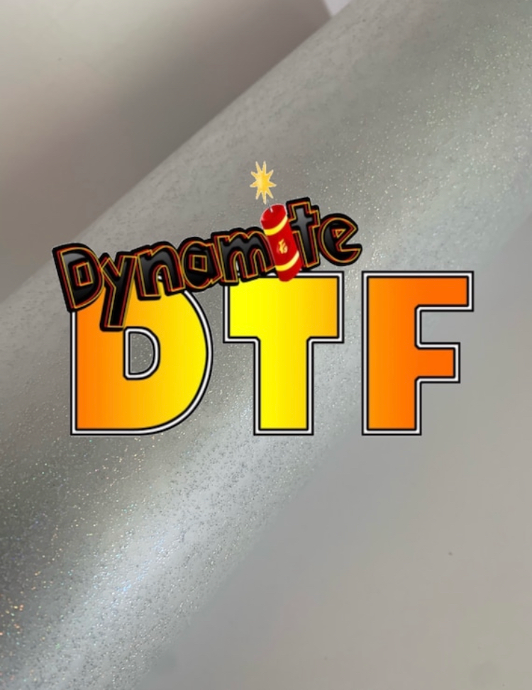 New:  “ GLITTER “ DTF Roll P.E.T. Film - approx 12 inches x 30 feet (30cm)